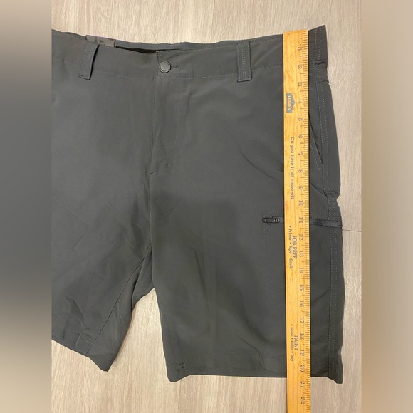 Men's 36 Zeroxposur Cargo waistband Travel Shorts Slate Gray Stretch NWT $70 - Picture 3 of 9